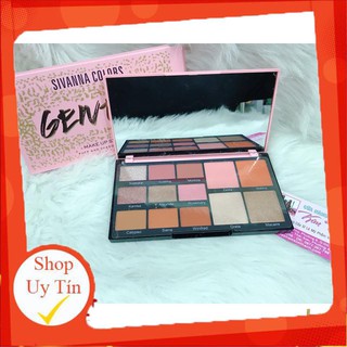 Bảng Phấn Mắt & Má Hồng Sivanna Gentle Make Up Studio Face And Shadow Palette