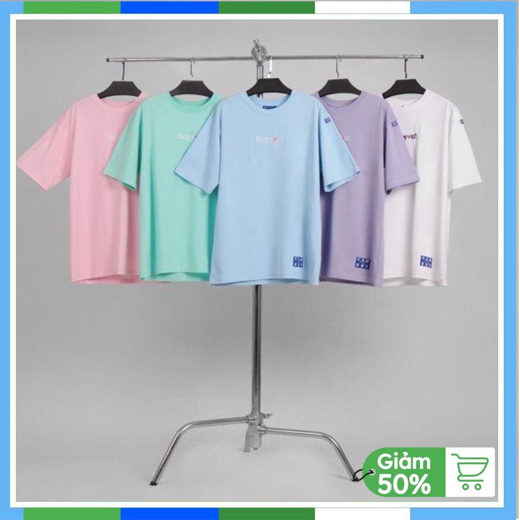 Áo thun nữ nam Heyyou tay lỡ form rộng, áo phông nam nữ Oversize Unisex chất cotton siêu đẹp vải dày dặn AT30 | BigBuy360 - bigbuy360.vn