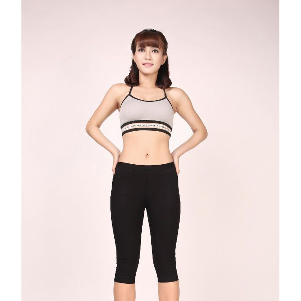 Quần legging ngố nâng mông có bigsize cá tính năng động phù hợp tập gym yoga ROSA BOUTIQUE