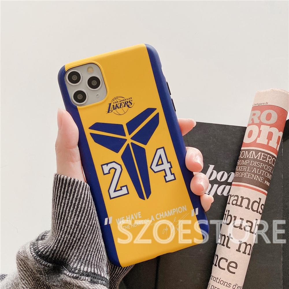iPhone 11 Pro Max X XS XR XSMax 8 7 Plus SE 2020 Fashion L.A. Lakers Kobe Soft IMD Phone Case Cover