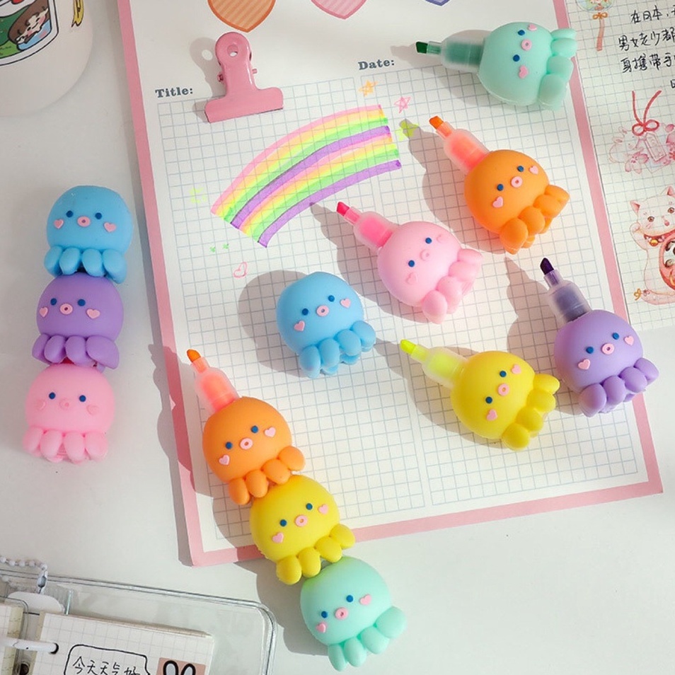 Set gồm 6 cây dạ quang đầu thú 2 đầu (6 cây/12màu)