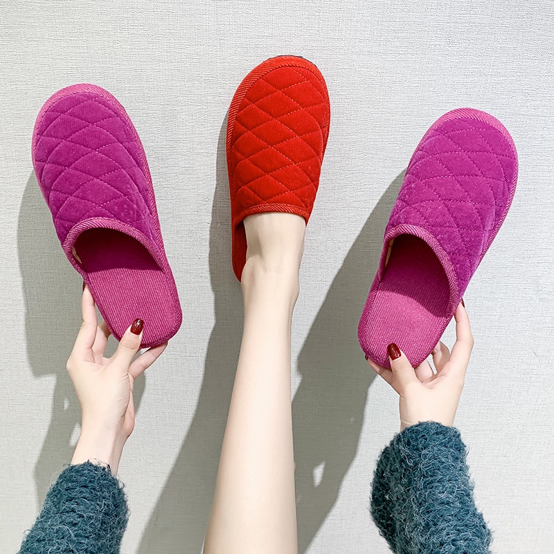 Dép Đi Trong Nhà Mùa Đông Nam Nữ Giá Rẻ Bông Nhẹ Êm Ấm Tiện Dụng