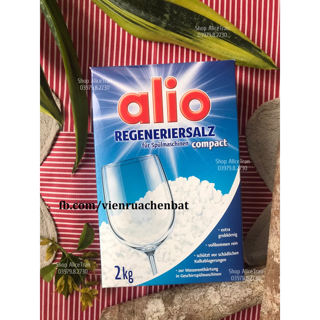 ALIO - Bột 1.8kg/ Viên Classic 100v/ Viên All in one 40v/ Muối 2kg (dùng trong máy rửa chén bát)