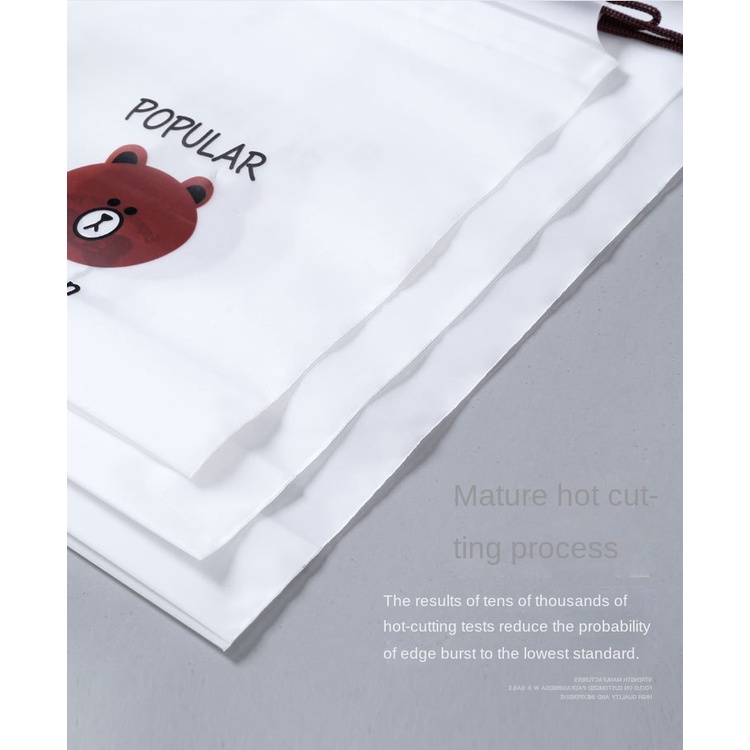 Túi dây rút chống bụi in họa tiết hoạt hình tùy chọn dễ thương