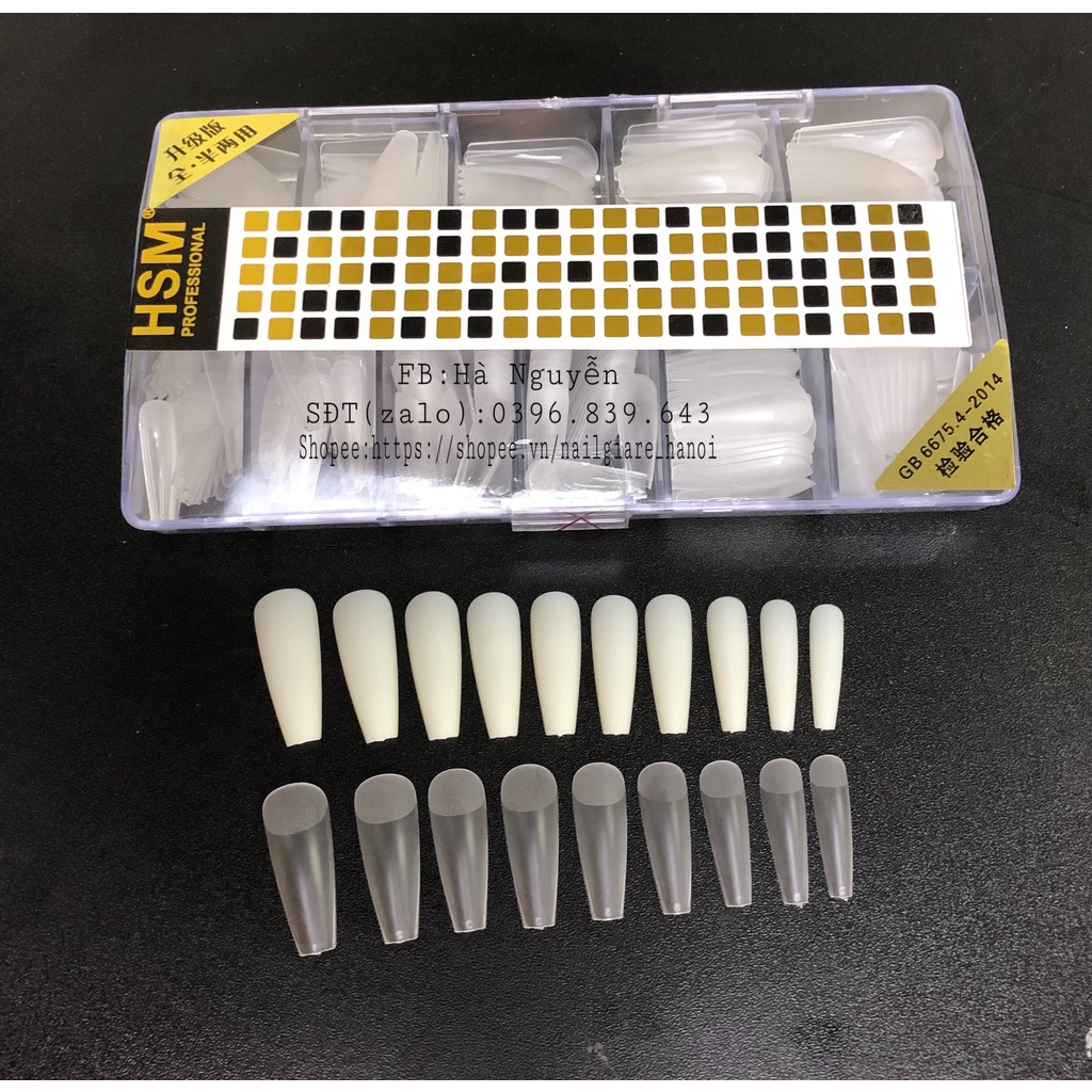 Móng Úp HSM Nhám Phom Thang, HSM Nhám Phom Chuẩn Không Cần Mài Dũa