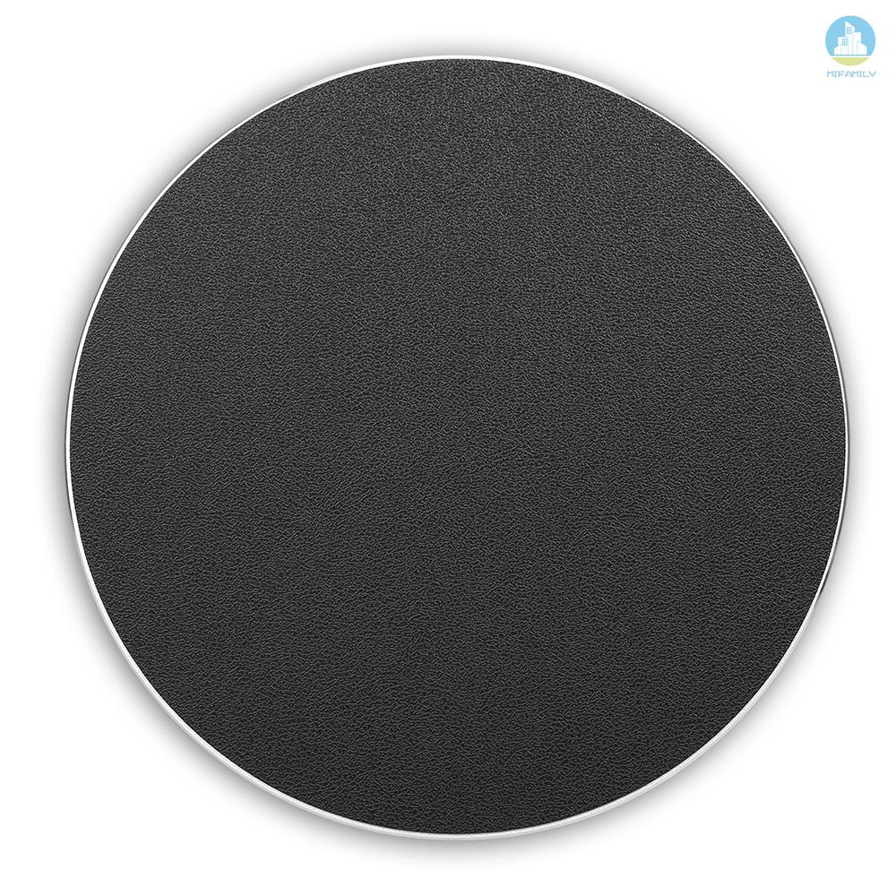 MI  Metal Mouse Pad Round Aluminum Alloy Mouse Mat Business Office Mouse Pad Wear-resistant Scratch-resistant Silver 220*220mm