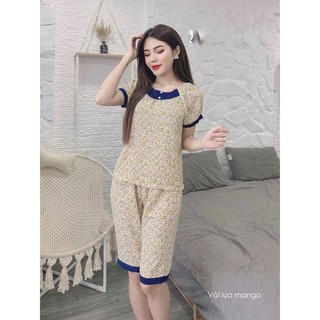 Đồ bộ lửng mặc nhà cánh tiên chất lụa mềm mát xinh xắn