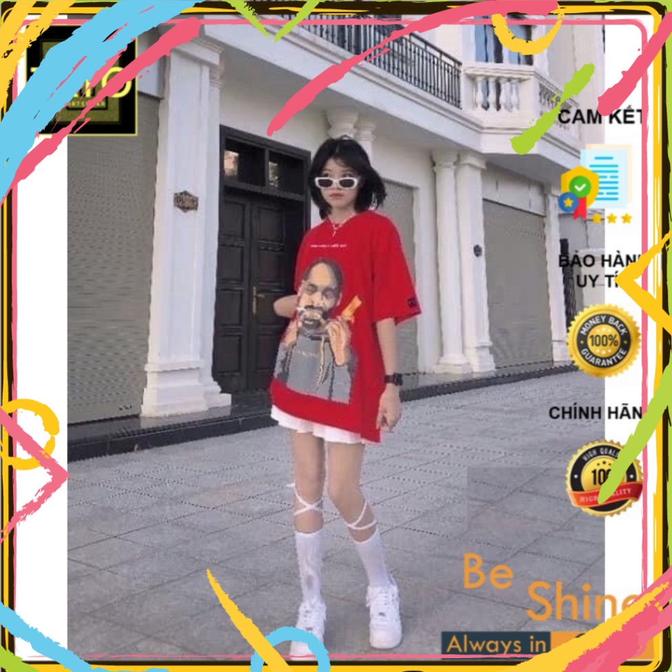 Áo thun form rộng tay lỡ SnoopDogg x T Lào áo phông dáng rộng freesize Thuốc Lào ulzzang Hot 2022 | BigBuy360 - bigbuy360.vn