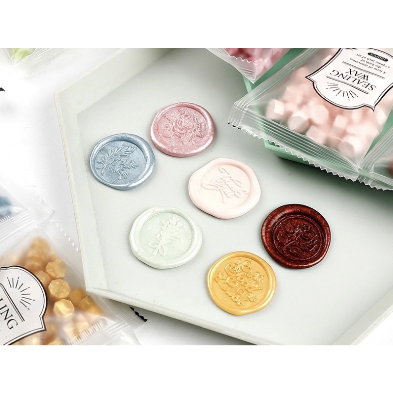 Sáp niêm phong / wax seal 100 viên dùng để nung chảy niêm phong bì thư hoặc trang trí DIY