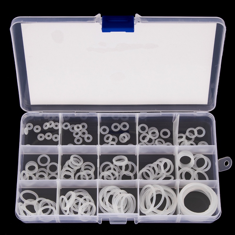 Bộ 150 Vòng Đệm Silicone Chữ O VMQ OD 6mm-30mm 1mm 1.5mm 1.9mm 2.4mm