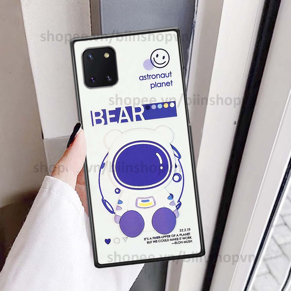 Ốp Samsung Note 10 Lite hình gấu bear brick đẹp độc lạ, thời trang, cá tính