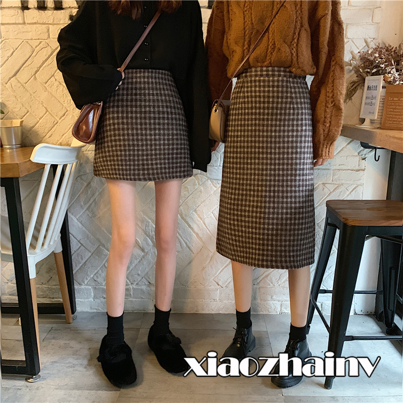 Xiaozhainv Chân Váy Midi Lưng Cao Kiểu Retro Hàn Quốc Xinh Xắn Cho Nữ | BigBuy360 - bigbuy360.vn