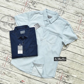 ÁO SƠ MI NAM DENIM XANH NHẠT