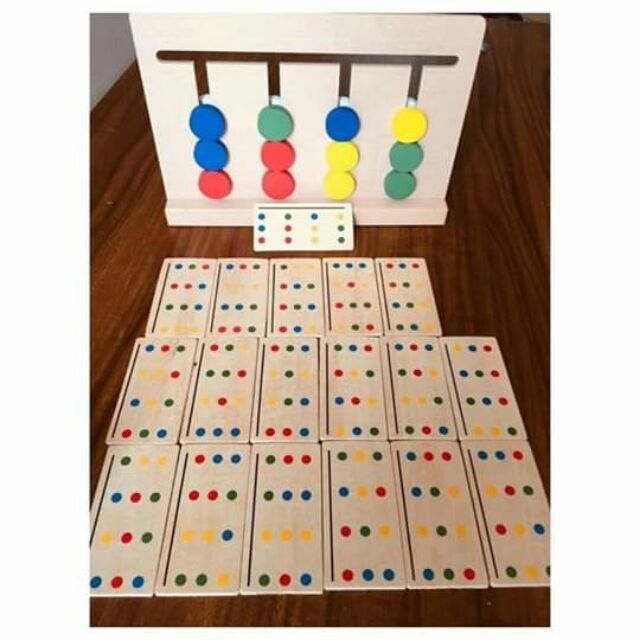 Ghép hình tư duy Four color game - Đồ chơi thông minh