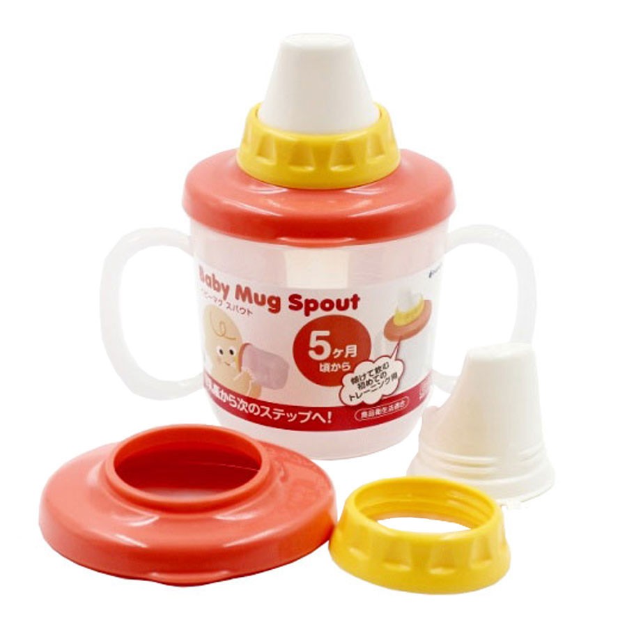 Cốc tập uống Baby Mug có vòi hút - hàng Nhật nội địa