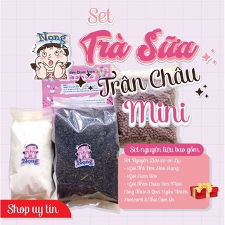 SET TRÀ SỮA TRÂN CHÂU MINI GIÒN SIÊU NGON ( 25 - 30 LY ) TRÀ SỮA NỌNG MILKTEA
