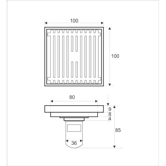 Phễu thoát sàn chống mùi và côn trùng Zento ZT528