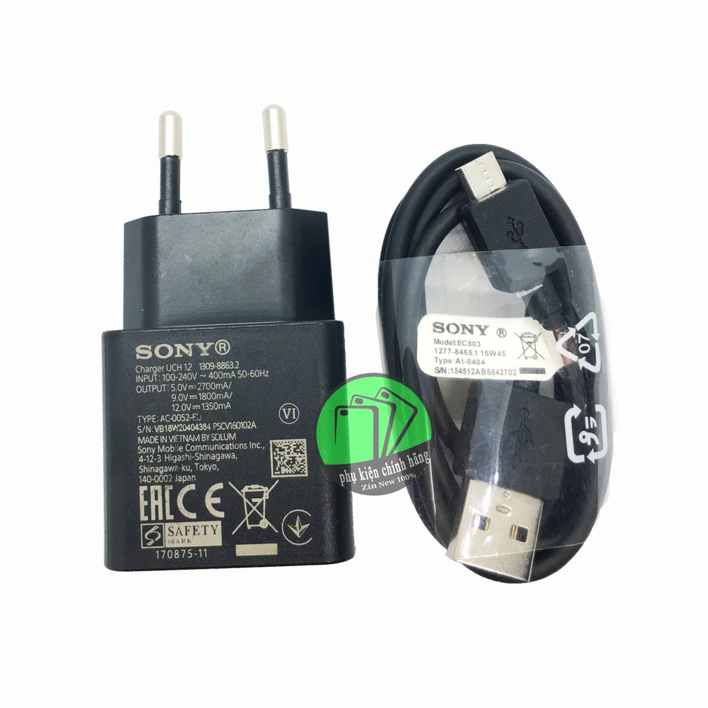 Củ sạc nhanh SONY UCH12 (Quick Charge 3.0) Chính Hãng nguyên SEAL Cam kết hỗ trợ khách hàng 24/24/7