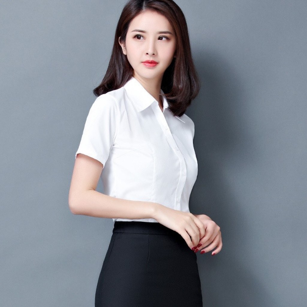 Áo Sơ Mi Nữ Ngắn Tay Công Sở Thời Trang PONIVA Cao Cấp Không Nhăn Không Xù