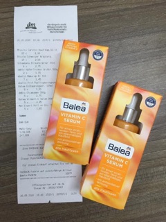 ( đủ bill) serum C dưỡng da balea