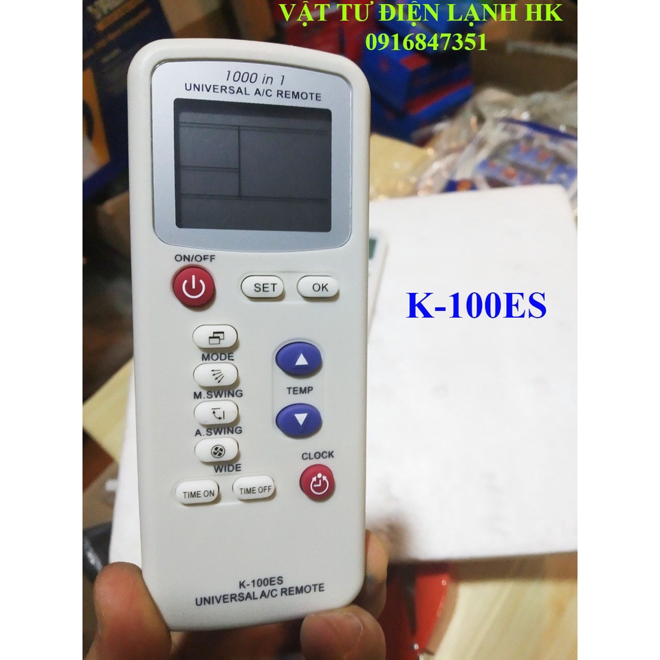 Điều khiển điều hòa đa năng Remote điều hoà máy lạnh K-1028E K-100ES K-1038E - ĐK 1028 100ES 1038