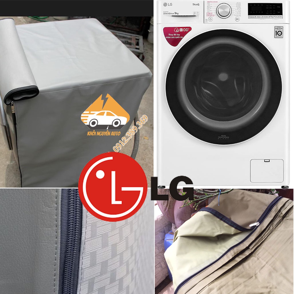 Bạt phủ máy giặt GL Vải Dù 3 Lớp Siêu Bền Chống Mưa Nắng Nóng Từ 7kg đến 15kg