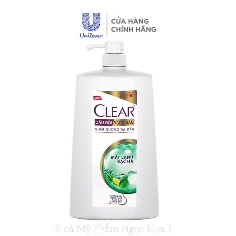 DẦU GỘI CLEAR MÁT LẠNH BẠC HÀ 1,4kg