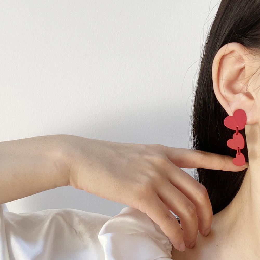 Khuyên Tai Dáng Dài Tráng Men Nhiều Lớp Mẫu Mới Hàn Quốc Cho Nữ