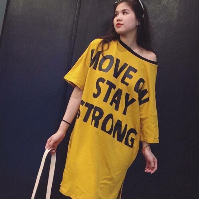 Váy Suông Lệch Vai