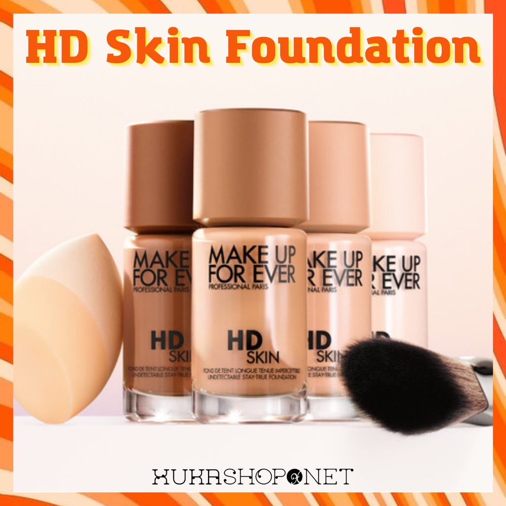 Kem nền che khuyết điểm lâu trôi Make Up For Ever HD Skin Undetectable Longwear Foundation (30ml)