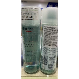 NƯỚC TẨY TRANG EUCERIN ACNE OIL CONTROL PRO ACNE SOLUTION CLEANSING WATE 200ML
