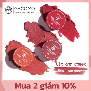 Son môi GECOMO lâu trôi chống dính 3 màu sắc thời trang tùy chọn