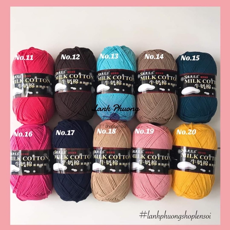 Len milk cotton 125gr