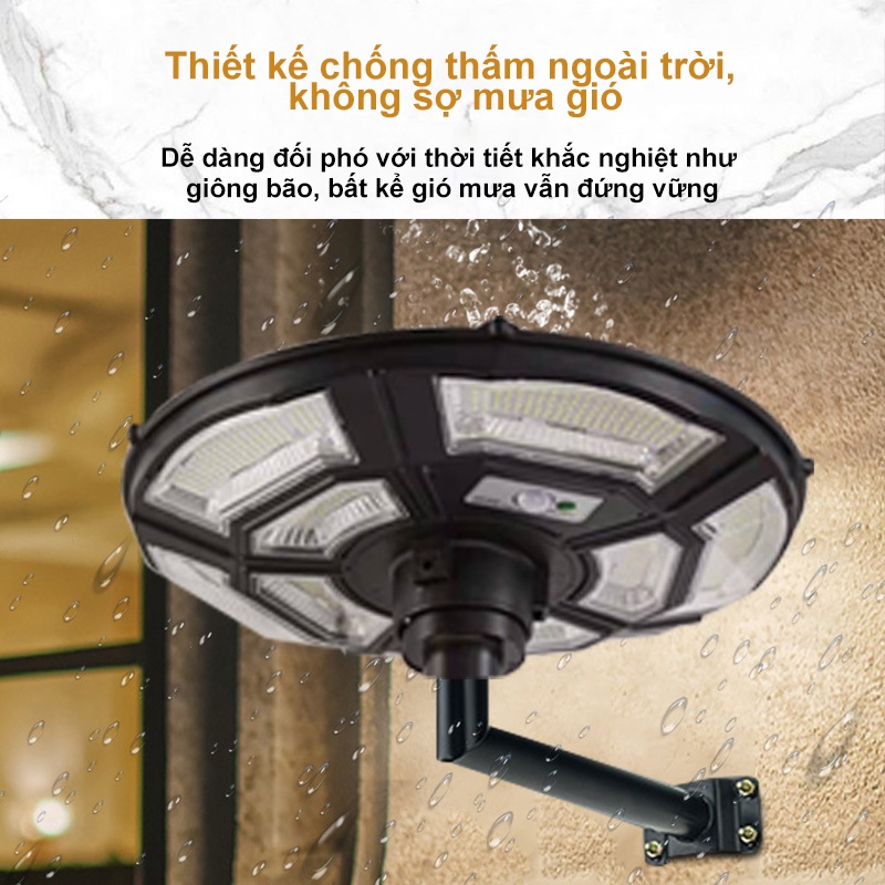 Đèn Led năng lượng mặt trời sân vườn UFO,Đèn năng lượng mặt trời 5000W,siêu sáng chống nước IP67