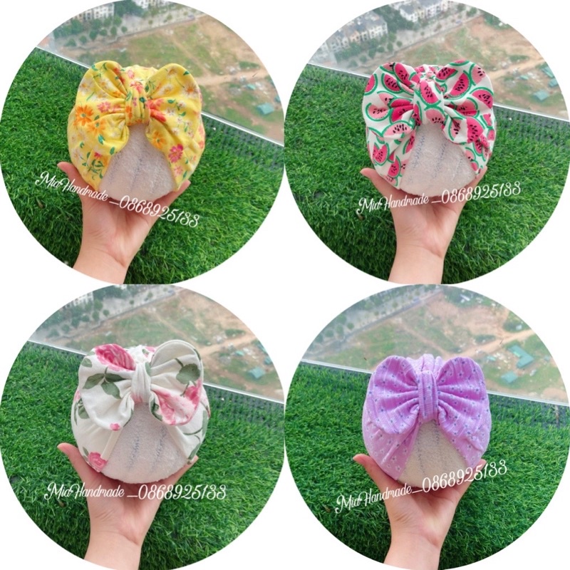 MŨ TURBAN CHO BÉ RẺ ĐẸP CHẤT COTTON MỀM MỊN