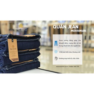 Quần jean nam hàng hiệu Merriman MJ001, bền màu, thoải mái, form đẹp phù hợp nhiều lứa tuổi, 98% cotton