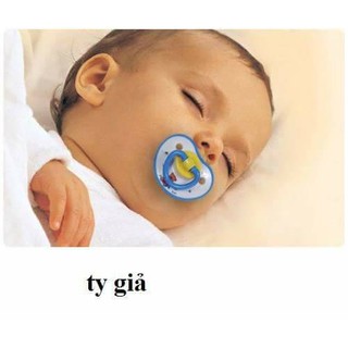 Núm ti giả silicon cho bé sơ sinh