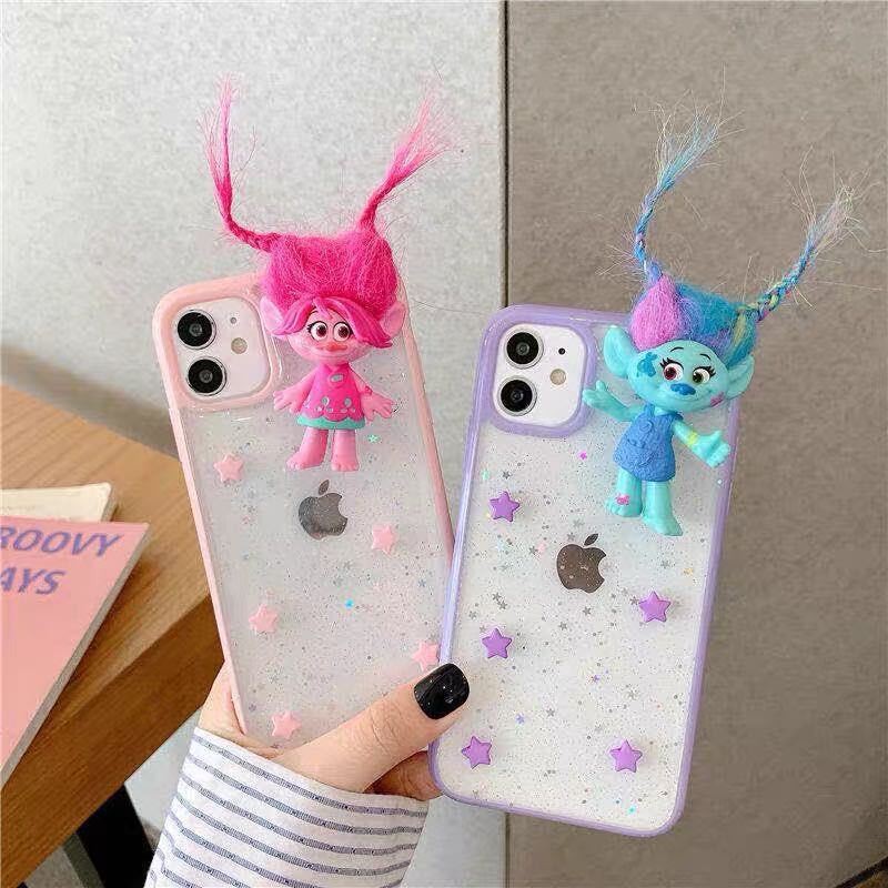 Case Vỏ❀✽Xiaohongshu The same troll doll Apple 11 mobile phone case soft iPhone7/8plus Huawei P30 transparent mate30 | BigBuy360 - bigbuy360.vn