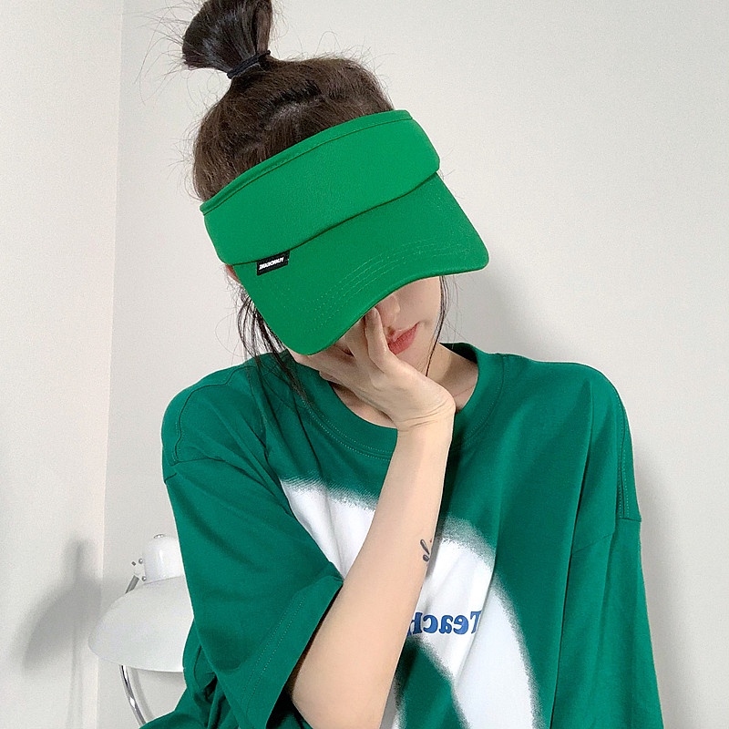 Mũ Lưỡi Trai Hở Chóp Màu Sắc Trơn Phong Cách Hàn Quốc Thời Trang