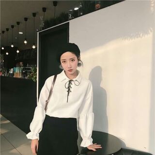 🎀 Áo sơ mi đan dây
