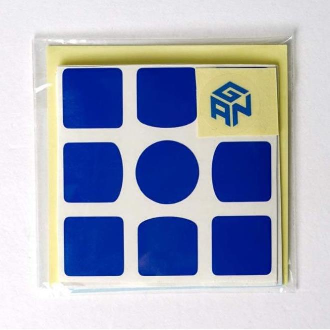 GAN Sticker 3x3 Cube Hãng Gan Tặng Kèm Logo. Tâm Tròn Siêu Xịn. Bộ Dencan, Giấy Dán Thay Thế Rubik 3x3x3 Cuber Store