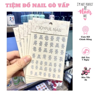Sticker Dán Móng Kim Tuyến Bạc Nhiều Hình