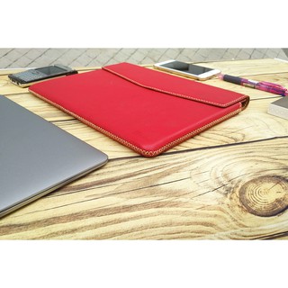 Bao Da Thật 100% Hiệu Toni Cho Macbook Đủ Dòng - Đỏ