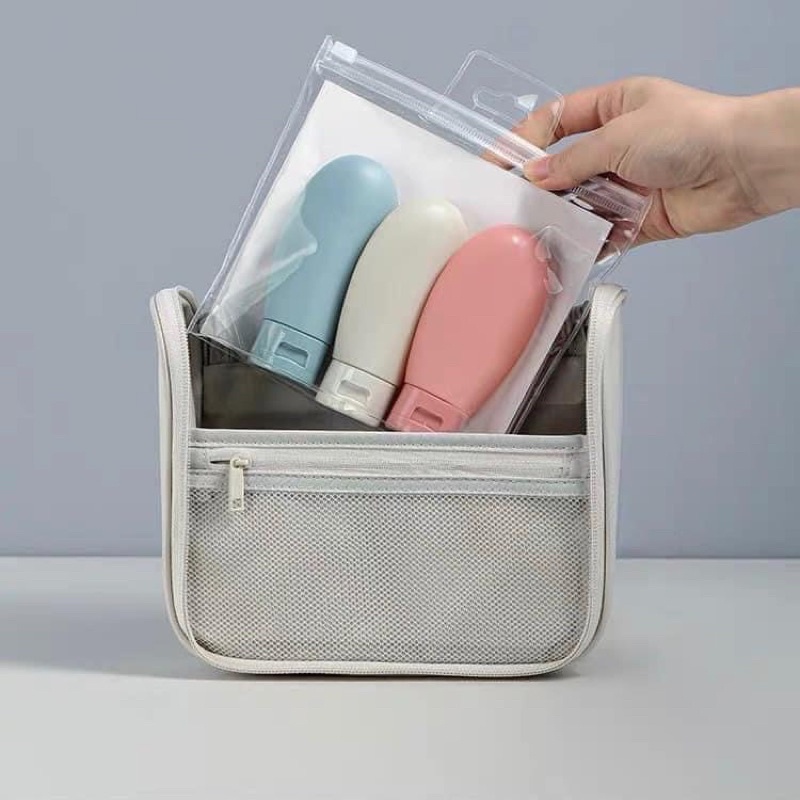 TÚI CHIẾT MỸ PHẨM DU LỊCH 1  set 3 lọ
