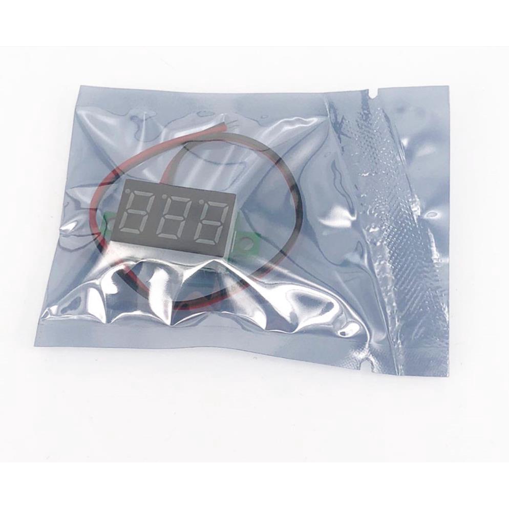 Vôn kế 2 dây hiển thị kỹ thuật số 0.36inch DC 4.5V 30V DC dành cho xe máy | BigBuy360 - bigbuy360.vn