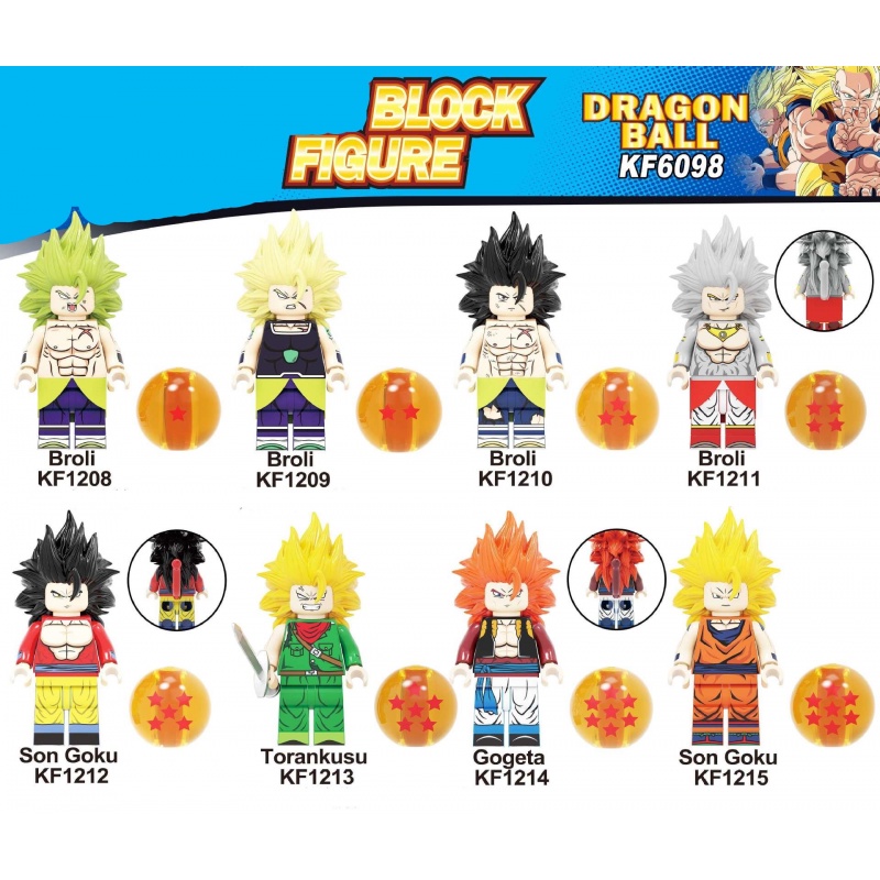 Mô hình đồ chơi lego nhân vật Son Goku trong phim hoạt hình Dragon Ball