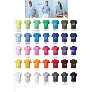 Áo Phông Gildan Premium 100% cotton (36 màu)