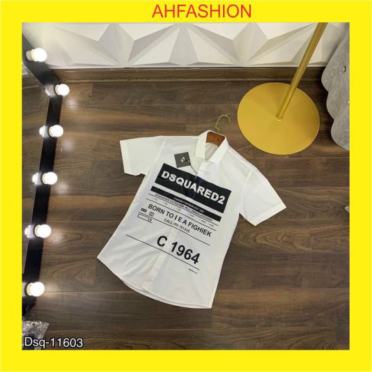 Áo sơ mi nam hàn quốc tay ngắn lụa trắng giá rẻ phối họa tiết kiểu đẹp mẫu mới cao cấp AHFASHION