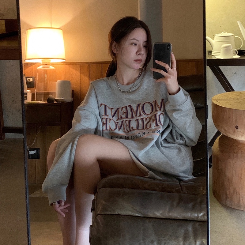 Áo Sweater Mỏng Dáng Rộng Phong Cách Hàn Quốc Thời Trang Mùa Thu Cho Nữ