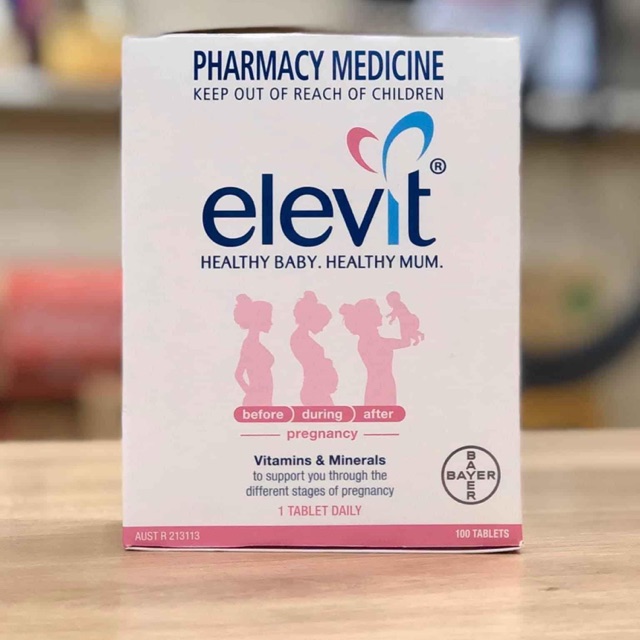 Vitamin bầu Elevit Úc chemist